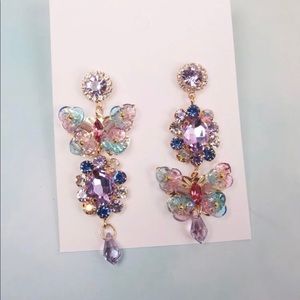 Crystal drop earring